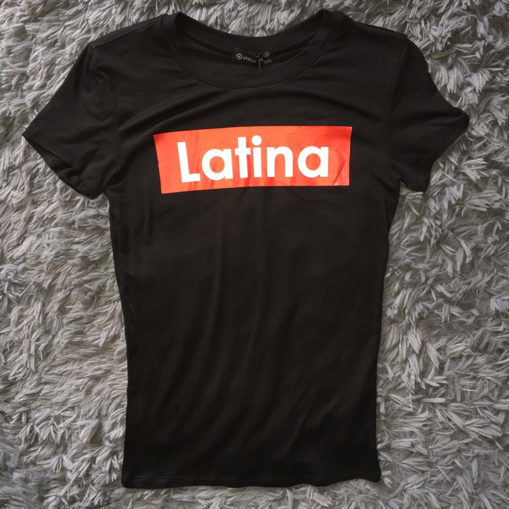 New Latina Black Tee